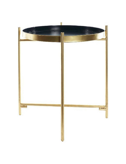 imagem de Mesa de apoio DKD Home Decor Dourado Metal Azul Marinho (40 x 40 x 50 cm)1