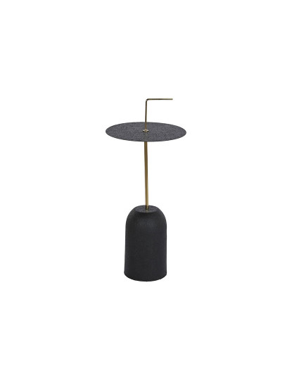 imagem de Mesa de apoio DKD Home Decor 30 x 30 x 68 cm Preto Dourado Ferro2