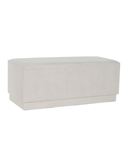 imagem de Banqueta DKD Home Decor Bege Madeira MDF 100 x 40 x 40 cm2