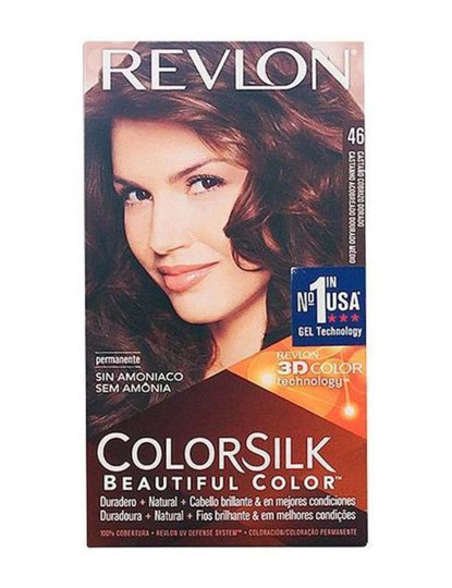 imagem de Tinta de Cabelo Colorsilk 46-Castanho Cobre Dourado1