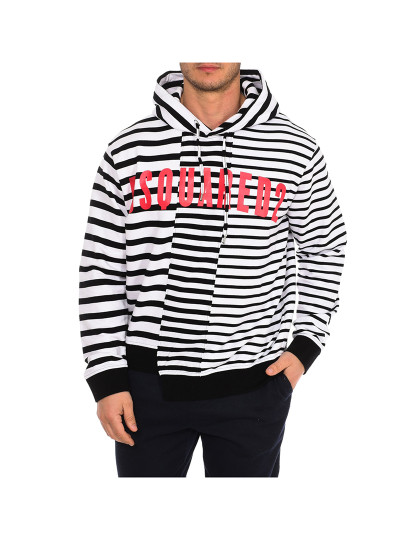 imagem de Hoodie Homem Branco-Preto-Vermelho1