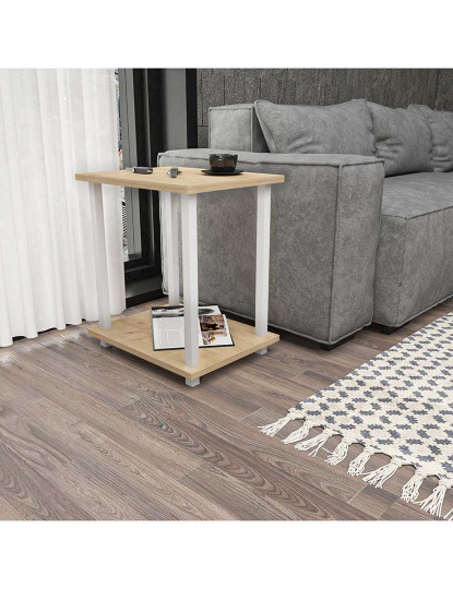 imagem de Mesa Apoio Gurnee Branco Oak6