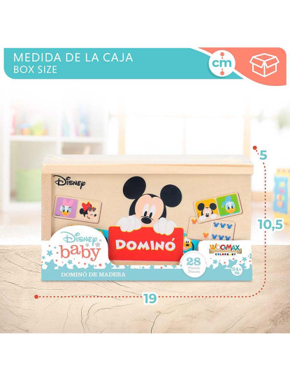 imagem de Domino Madeira 19 Cm Mickey & Minnie 487186