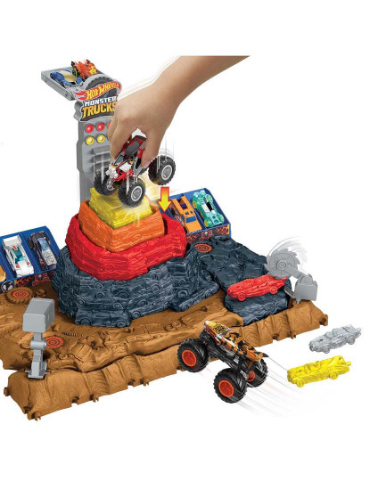 imagem de Hot Wheels Monster Trucks Pista Arena Centra.Hnb962