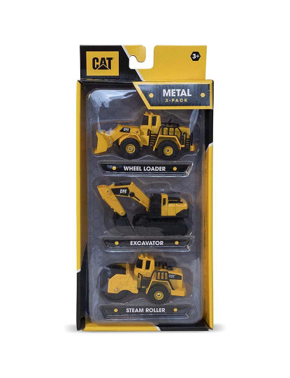 imagem de Cat Metal Pack 3 Escava.+Cilindro+Carrega. 822741