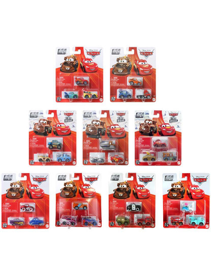 imagem de Cars Pack 3 Mini Racers Sor. Gkg011