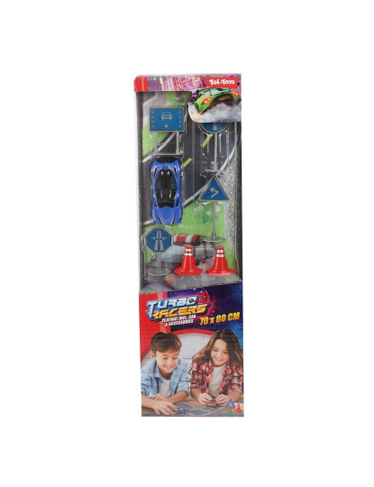 imagem de Conjunto Tapete C/ Acess. Turbo Racers 20528Z6