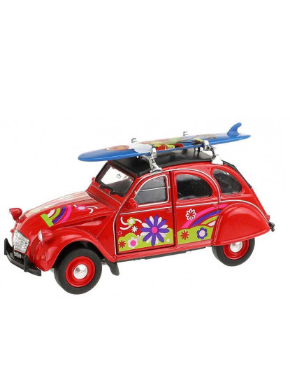 imagem de Welly Citroen 2Cv With Surfboard R/L 21657Z2