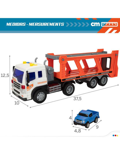 imagem de Camião Transporte Luz E Som C/ 4 Carros 498077