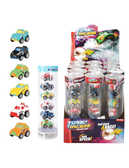 imagem de Tubo C/ 6 Mini Carros Turbo Racers 27533Z1