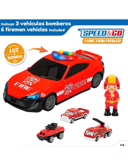 imagem de Carro Bombeiros C/ Luz Som Acessorios 494602