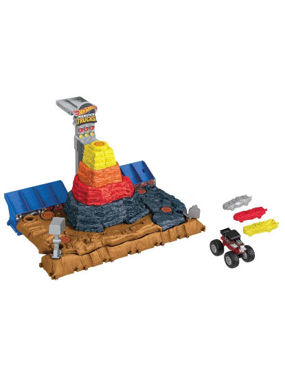 imagem de Hot Wheels Monster Trucks Pista Arena Centra.Hnb961