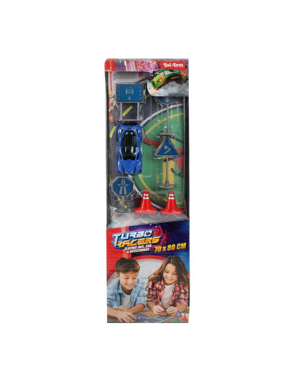 imagem de Conjunto Tapete C/ Acess. Turbo Racers 20528Z4