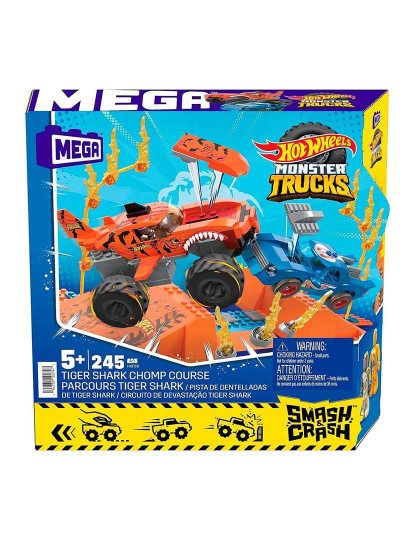 imagem de Mega Hot Wheels Monster Trucks Tiger Shark Hkf881