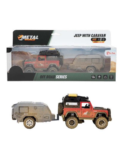 imagem de Jeep Metal Pull Back C/ Caravana 21452A1