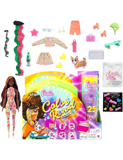 imagem de Barbie Color Reveal Set Presn.Neon Tie Dye Hcd259