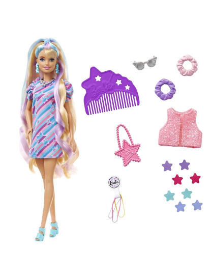 imagem de Barbie Totally Hai Cabelo Extra Comprido Hcm872