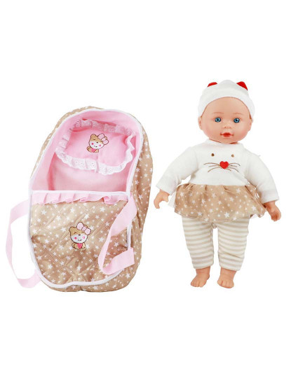 imagem de Boneco Lovely Baby 32 Cm C/ Alcofa 02154A3