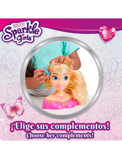 imagem de Busto Boneca Sparkle Girlz C/ Acess. 469324