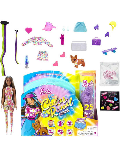 imagem de Barbie Color Reveal Set Presn.Neon Tie Dye Hcd255