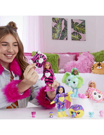 imagem de Barbie Chelsea C.Reveal A.Selva Elefante Hkr138