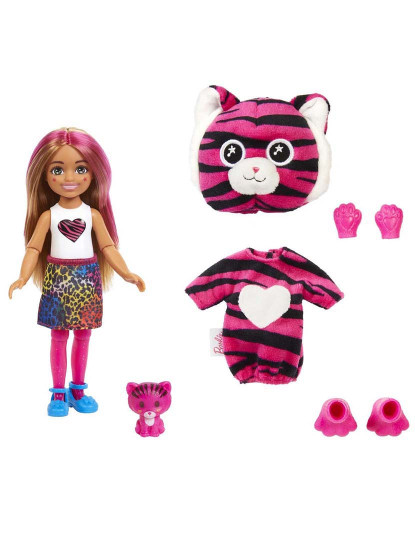 imagem de Barbie Chelsea C.Reveal A.Selva Tigre Hkr152