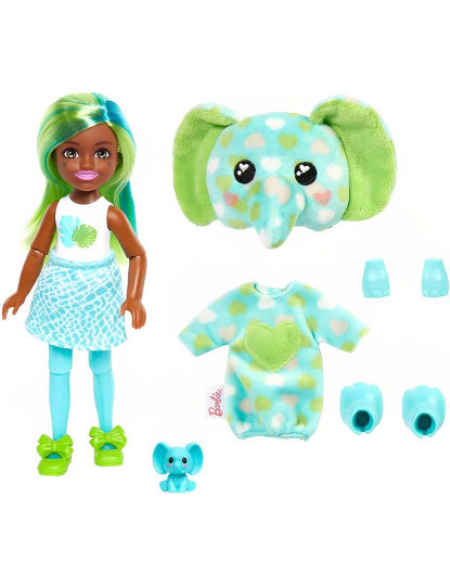 imagem de Barbie Chelsea C.Reveal A.Selva Elefante Hkr132