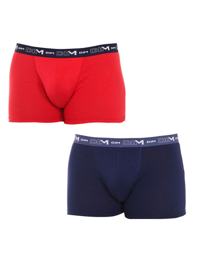 imagem de Pack 2 Boxers Cotton Streech Homem Azul Marinho e Vermelho2