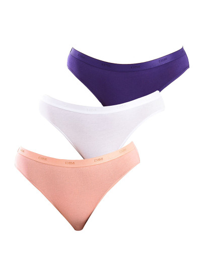 imagem de Pack 3 Cuecas Senhora Violeta, Beige e Branco1