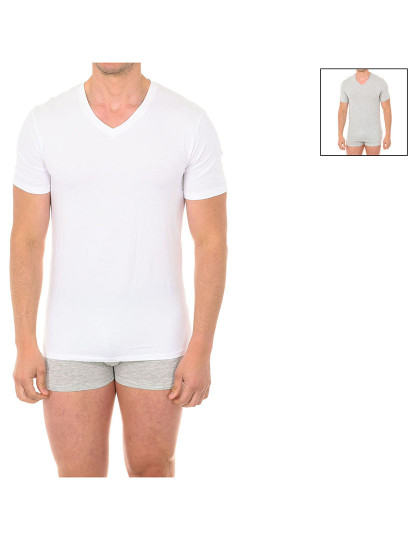 imagem de Pack 2 T-Shirts Ecot Homem Cinza e Branco3