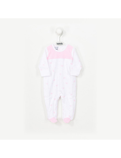 imagem de Babygrow Ab Tras Yancy Branco E Rosa1