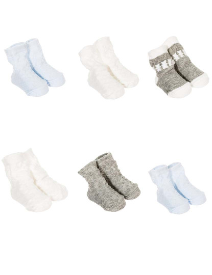 imagem de Pack-6 meias Bebé Multicolor e Beige1