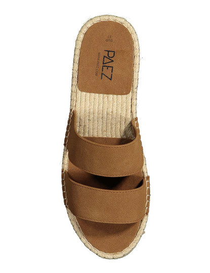 imagem de Paez Senhora Sandal Straps Vegan Suede Camel3