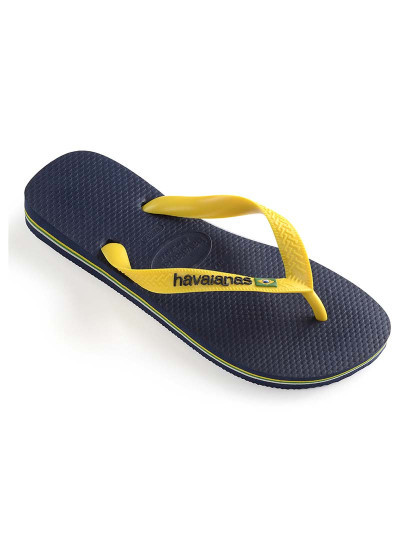 imagem de Havaianas Brasil Logo Azul Navy/Citrus Amarelo1