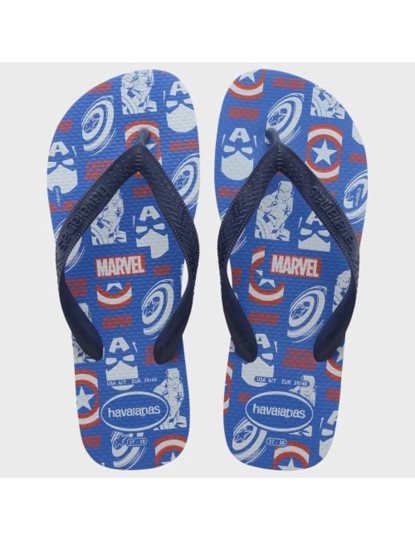 imagem de Havaianas Top Marvel Logomania Azul Star1