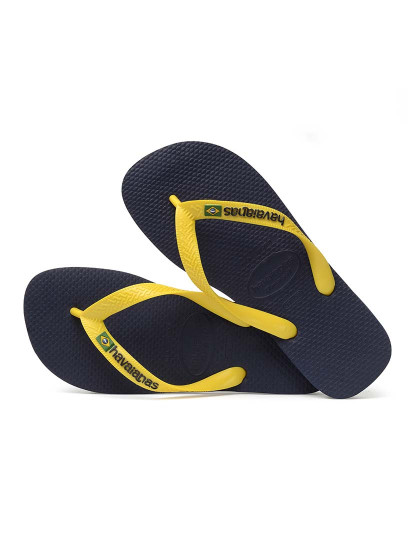 imagem de Havaianas Brasil Logo Azul Navy/Citrus Amarelo4