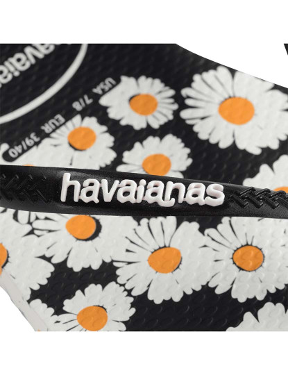 imagem de Havaianas Senhora  Slim Daisy Caitti Branco e Preto4