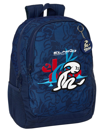 imagem de Mochila escolar El Niño Paradise Azul marinho 32 x 44 x 16 cm1