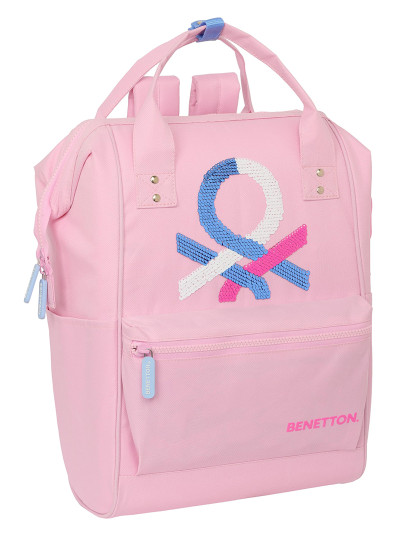 imagem de MOCHILA COM ALÇAS PARA PORTÁTIL 13 BENETTON ROSA1