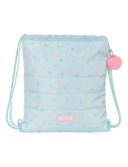 imagem de Mochila Moos Garden Turquesa com Cordas1