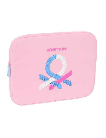 imagem de Funda para Portátil Benetton Pink Rosa 15,6'' 39,5 x 27,5 x 3,5 cm1