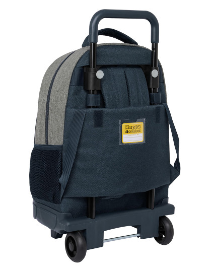 imagem de Mochila escolar com rodas Kappa Azul marinho escuro Cinza Azul marinho 33 x 45 x 22 cm2