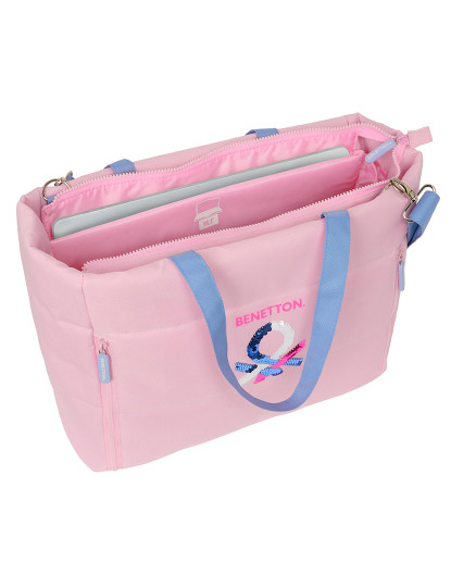 imagem de Bolsa Benetton Rosa Rosa 40 x 31 x 17 cm4