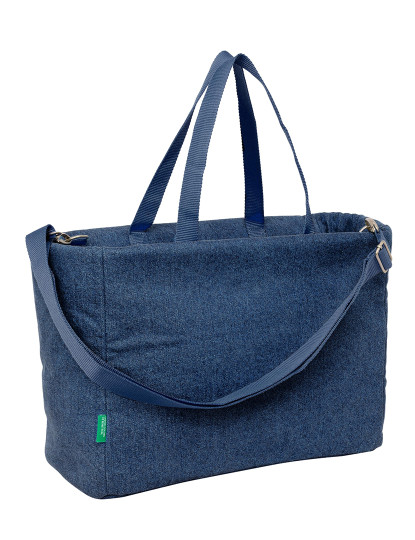 imagem de Bolso Benetton Denim Azul 40 x 31 x 17 cm2