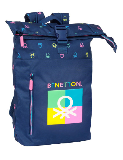 imagem de Mochila para Portátil Benetton Cool Azul marino 28 x 42 x 13 cm1