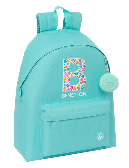 imagem de Mochila Escolar Benetton Letter Verde 33 x 42 x 15 cm1