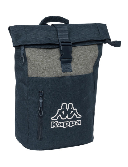 imagem de Mochila para laptop Kappa Dark Navy Cinza Azul marinho 28 x 42 x 13 cm1