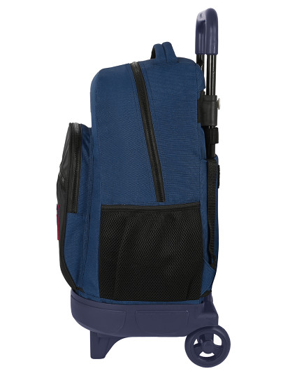 imagem de Mochila Escolar com Rodas BlackFit8 Urban Preto Azul Marinho (33 x 45 x 22 cm)3