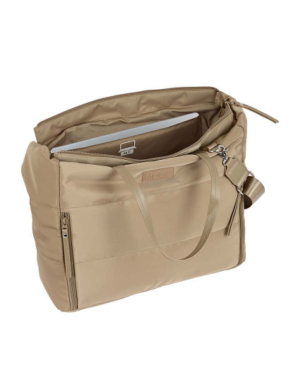 imagem de BOLSA COM BOLSO PARA PORTÁTIL 14.1'' MOOS CAPSULA ACOLCHOADA CAMEL4