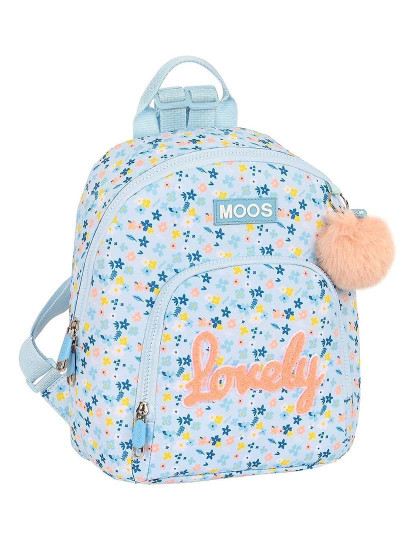 imagem de Mochila Infantil Moos Lovely Mini Azul claro (25 x 30 x 13 cm)1